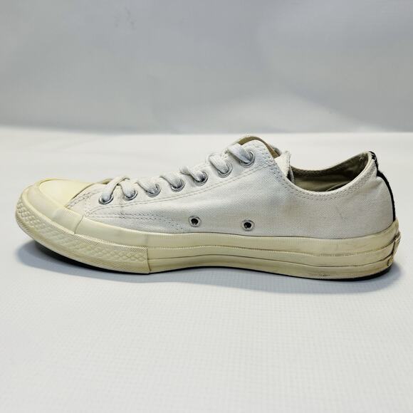 Converse Comme des Garçons Play x Chuck 70 Low Milk Mens Size 9 Women’s Size 11 - Picture 6 of 13